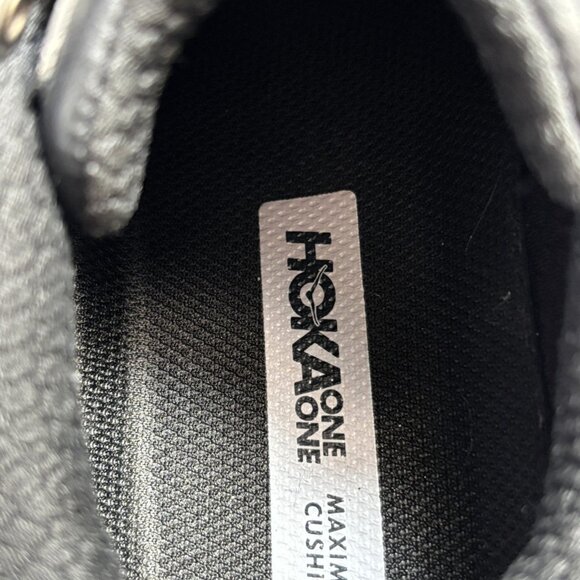 Hoka One Womens Black Leather Bondi SR Walking Shoes Size 6.5 Regular Width - Picture 10 of 13